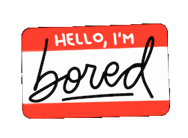 Tired Bored Sticker