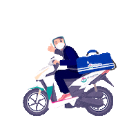 Delivery Motorcycle Sticker by Lab Klinik Kimia Farma