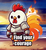 Courage Bravery GIF by Zorooster