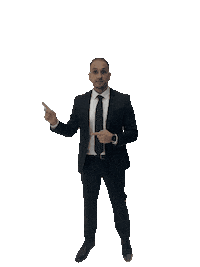 Right Here Pointer Sticker by TheMacnabs