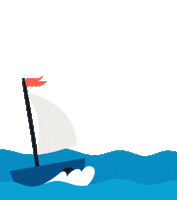 adlalita blue wave ocean flag Sticker
