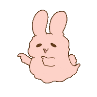 YuiFujino うさぎ お化け yuiton 藤野結衣 Sticker