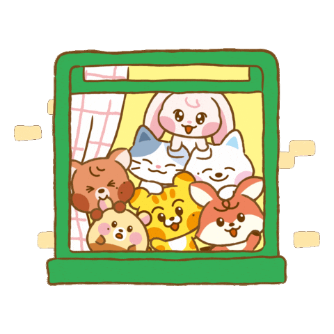 Group Hello Sticker by Dreamiez