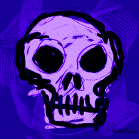 Good Night Skull GIF