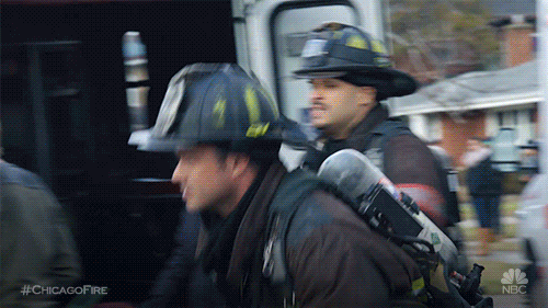 chicago fire firemen GIF by NBC