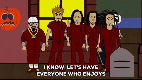 band talking GIF by South Park 