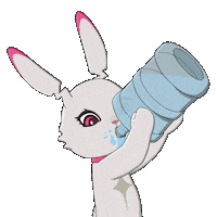 Drinking Water Sticker by Fluffey