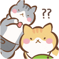 Question Mark Cat Sticker by catgrass