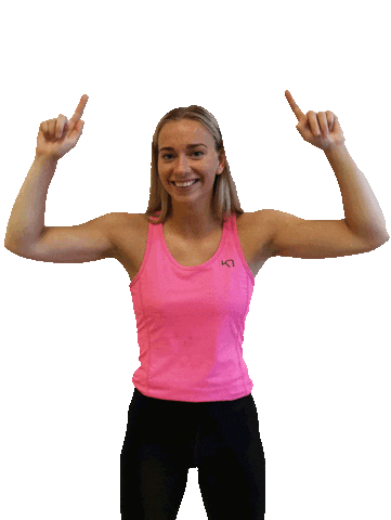 Fitness Pointing Sticker by Sanden Treningssenter