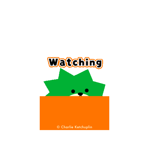 charlie_ketchuplin kawaii look adorable watching Sticker