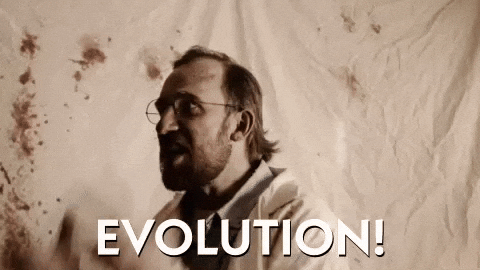 Cabin9Films giphyupload evolution libcabbage libertycabbageshow GIF