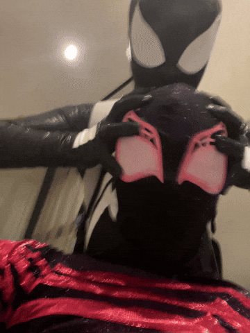 eggsomnia hellfire symbiote spiderman hellfire gala black suit spiderman GIF