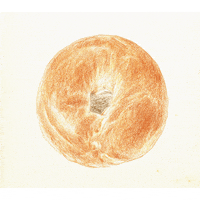 chanfurze food breakfast circle bread GIF