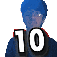 Number 10 X Sticker