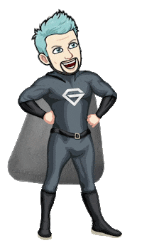 Hero Superhero Sticker by Daniel Golz