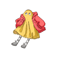 donaldzee__ happy red yellow streetwear Sticker