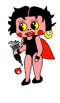 Pol_fish tattoo boop betty chicas Sticker