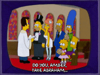 homer simpson wedding GIF