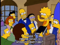 hand up homer simpson GIF