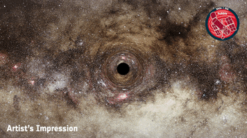 Black Hole Dark GIF by ESA/Hubble Space Telescope