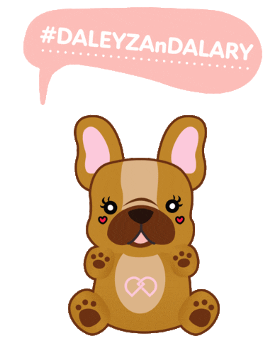 Dog Bulldog Sticker by Daleyza + Dalary