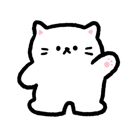 cat waving