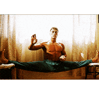 Van Damme Chill Sticker by Fugum