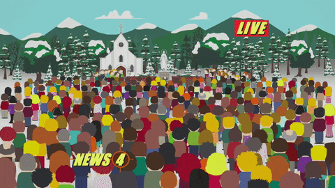 crowd group GIF by South Park 