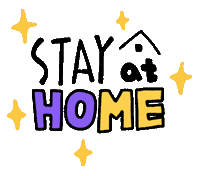 Stayathome Sticker by dreamgrem