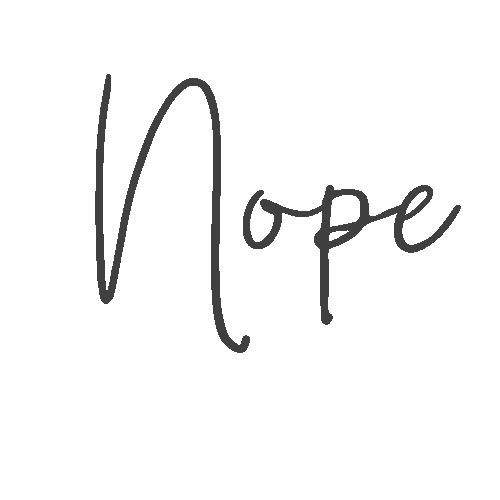 amyclairecreative giphyupload no nope not today Sticker