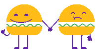 Burger Emotion Sticker by LightsON