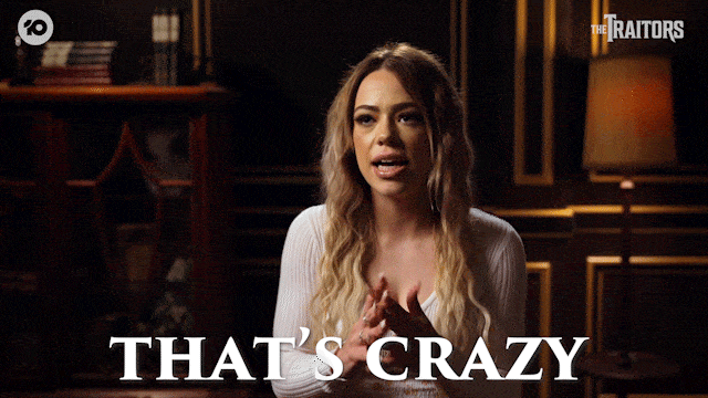 Thats Crazy GIF by The Traitors Australia