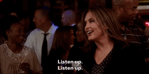 Listen Olivia Benson GIF by Wolf Entertainment