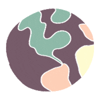 earth Sticker by raffriina
