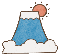 javnoouchi sun japan fuji あけおめ Sticker