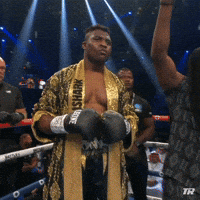 Francis Ngannou Nod GIF by Top Rank Boxing
