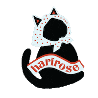 iniharirose cat animal kitten blackcat Sticker