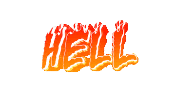 Burn In Hell Sticker by GIPHY Text