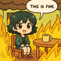 Its Fine Burn GIF by Persona