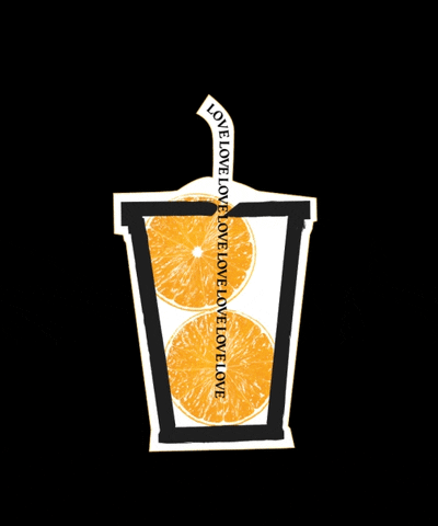 ArLeAM love juice orange juice refeel GIF