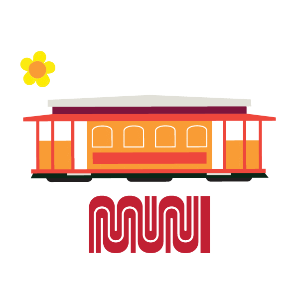 San Francisco Spring Sticker by SFMTA-Muni