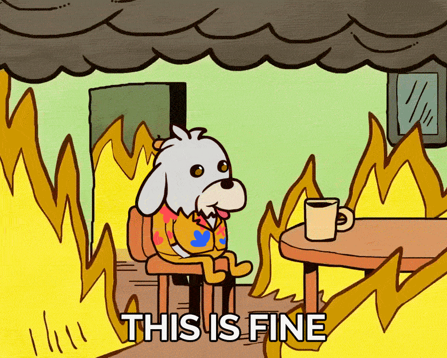 This Is Fine GIF By BoDoggos Find Share On GIPHY this-is-fine-gif-by-bodoggos-find-share-on-giphy