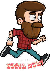 Gotta Run Running Sticker by REALOPOLY