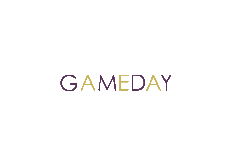 game day purple and gold Sticker by Booker High School