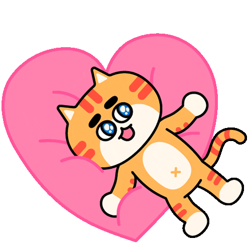 Cat Love Sticker by 궁디팡팡 캣페스타
