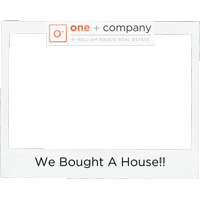 We Bought A House Sticker by One + Company Real Estate