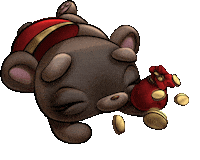 Sailormah bunny waving Eid teddybear Sticker