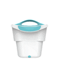strucketthestrainerbucket clean laundry bucket strainer Sticker