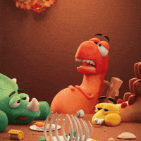Dinner Table Ugh GIF by Claynosaurz