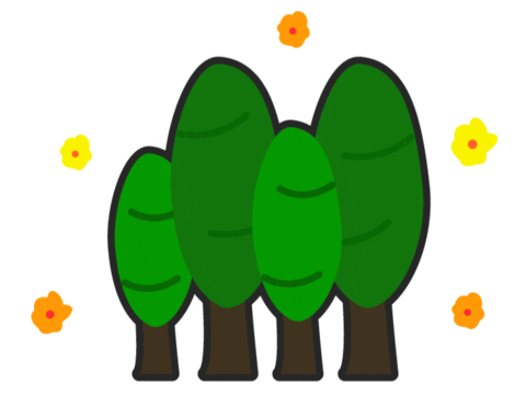 lottehimart giphyupload trip tree camping Sticker